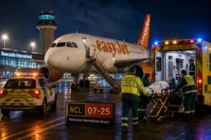 Easyjet flight u2238 emergency landing newcastle