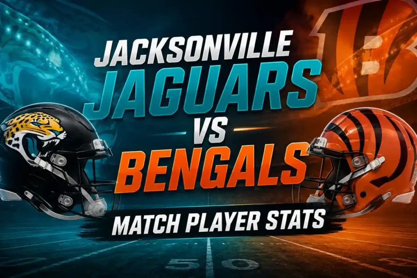 Jacksonville Jaguars vs Bengals Match Player Stats
