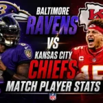 Baltimore Ravens vs Kansas City Chiefs Match Player Stats