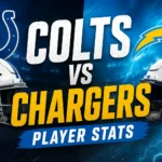 Colts vs Chargers Match Player Stats and Full Box Score