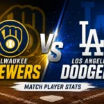 Milwaukee Brewers vs Dodgers Match Player Stats