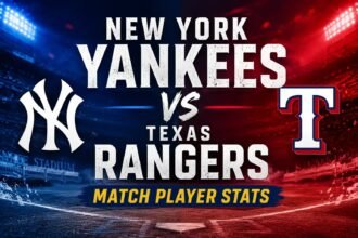 New York Yankees vs Texas Rangers Match Player Stats