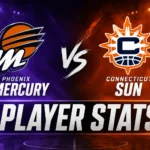 Phoenix Mercury vs Connecticut Sun Match Player Stats Recap
