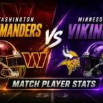 Washington Commanders vs Minnesota Vikings Match Player Stats