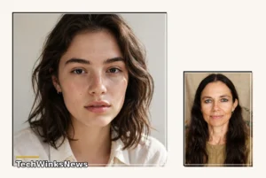 Portrait of Gianetta Fluent, daughter of actress Justine Bateman