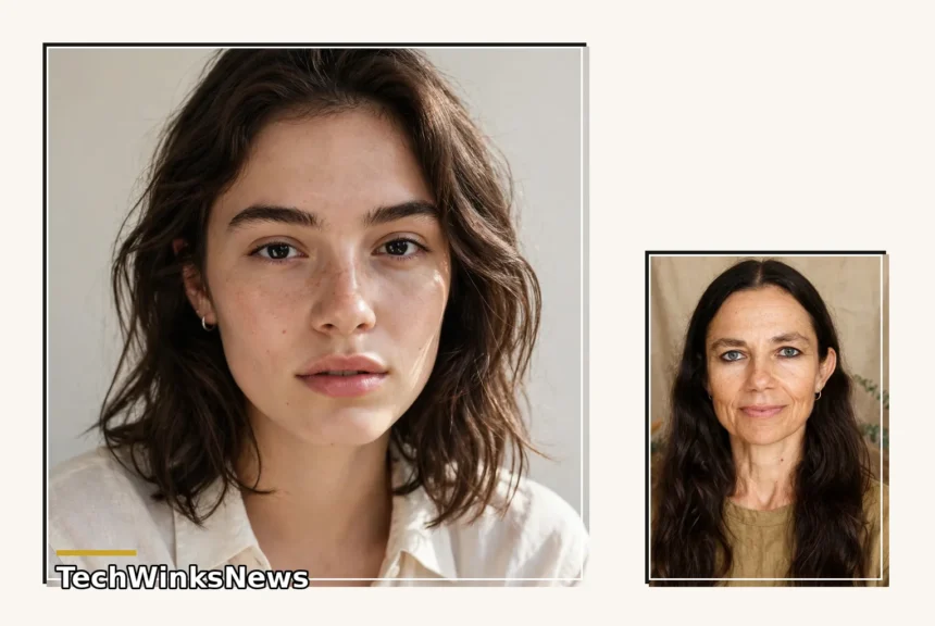 Portrait of Gianetta Fluent, daughter of actress Justine Bateman
